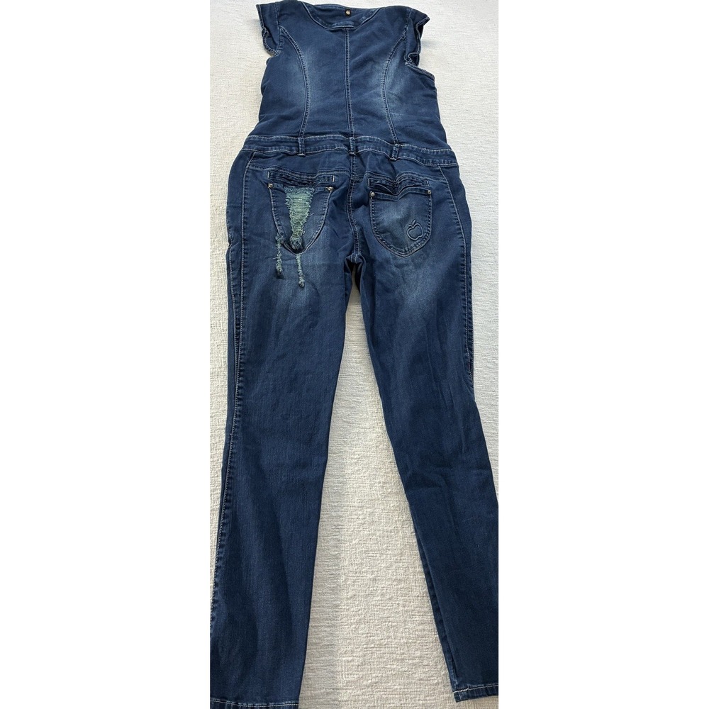 Apple Bottom Jeans Vintage Y2K Jump Suit, With Gold & Distressed,Women's Size 14